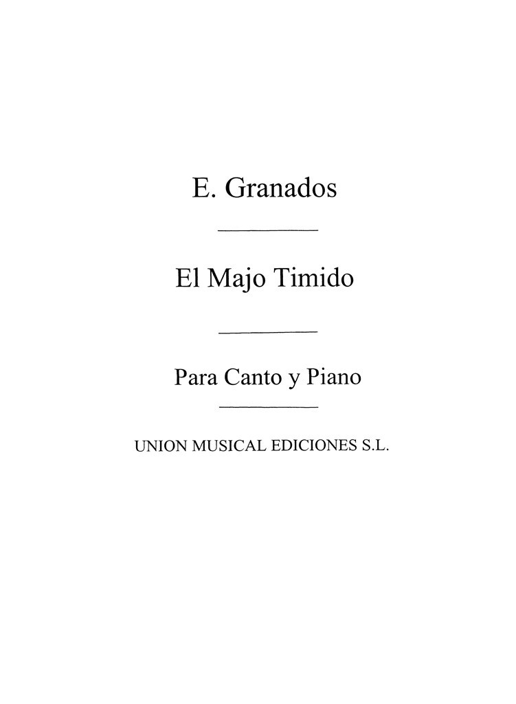 El Majo Timido From Coleccion De Tonadillas